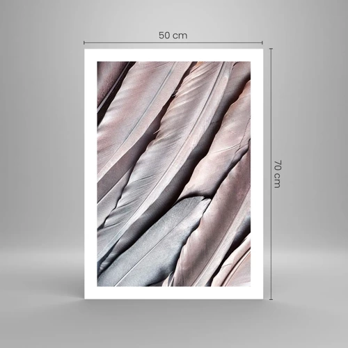 Plakat - I lyserødt sølv - 50x70 cm