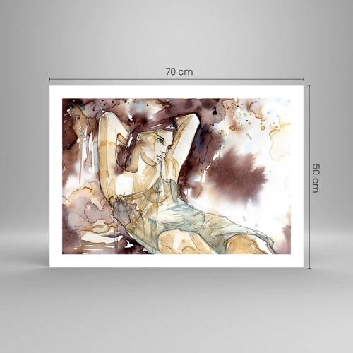 Plakat - I stemning af lilla - 70x50 cm