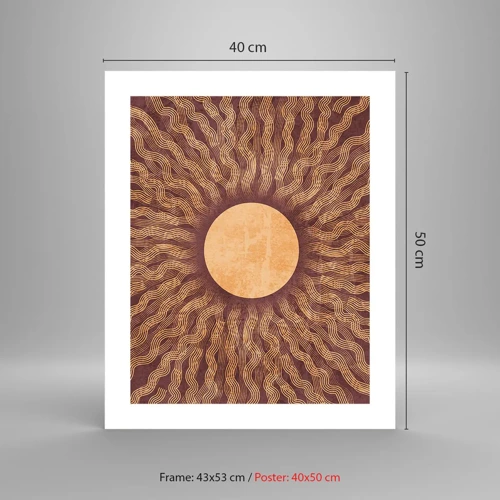 Plakat - Ikon for solen - 40x50 cm