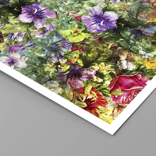 Plakat - Ind i blomsterne ved fortabelse - 30x30 cm