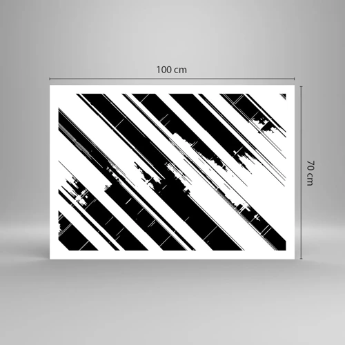 Plakat - Intens og dynamisk komposition - 100x70 cm