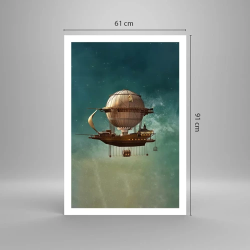 Plakat - Jules Verne hilser - 61x91 cm