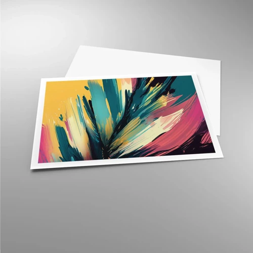 Plakat - Komposition - en eksplosion af glæde - 100x70 cm