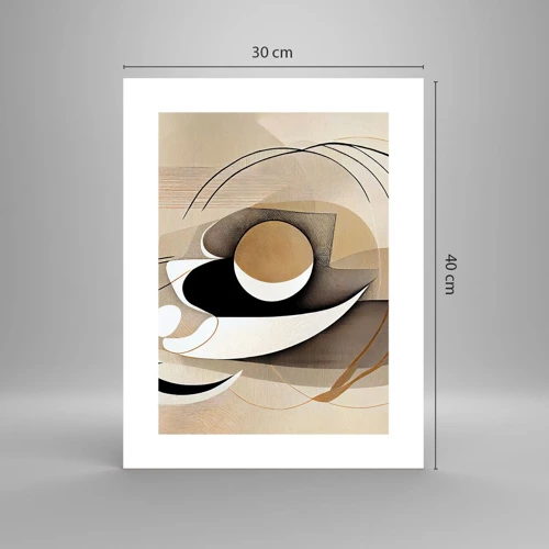 Plakat - Komposition: essensen af ting - 30x40 cm