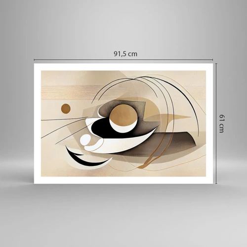 Plakat - Komposition: essensen af ting - 91x61 cm