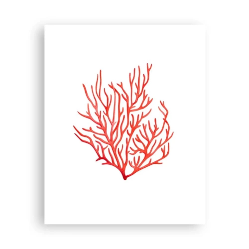 Plakat - Koral-filigran - 40x50 cm