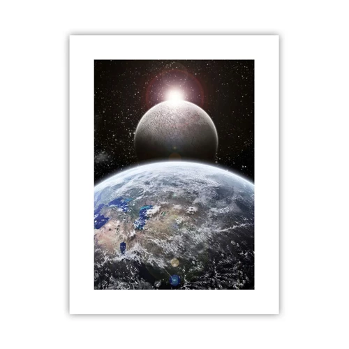 Plakat - Kosmisk landskab - solopgang - 30x40 cm