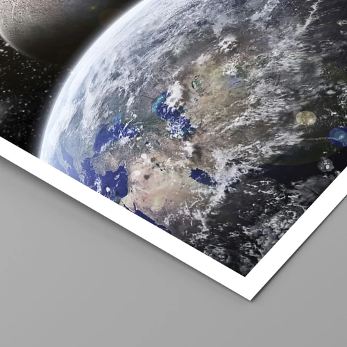 Plakat - Kosmisk landskab - solopgang - 50x70 cm