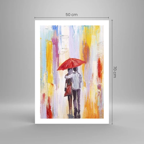 Plakat - Lad det regne  mere - 50x70 cm
