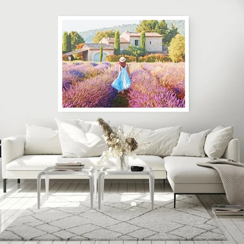 Plakat - Lavendel pige - 100x70 cm