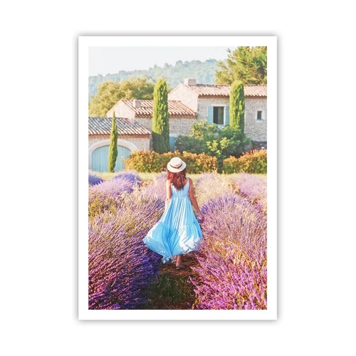 Plakat - Lavendel pige - 70x100 cm