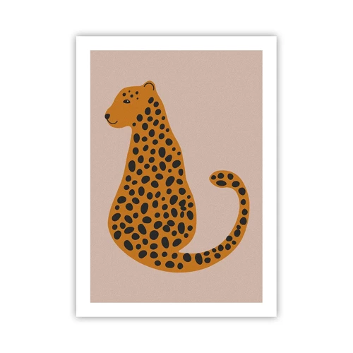 Plakat - Leopardprint er et moderigtigt mønster - 50x70 cm