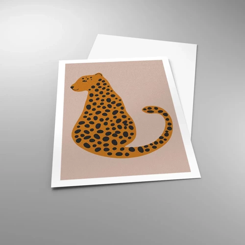 Plakat - Leopardprint er et moderigtigt mønster - 61x91 cm