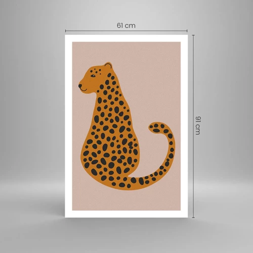 Plakat - Leopardprint er et moderigtigt mønster - 61x91 cm