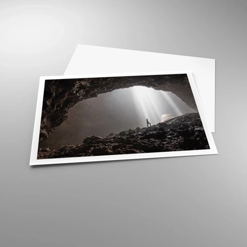 Plakat - Lysende grotte - 100x70 cm