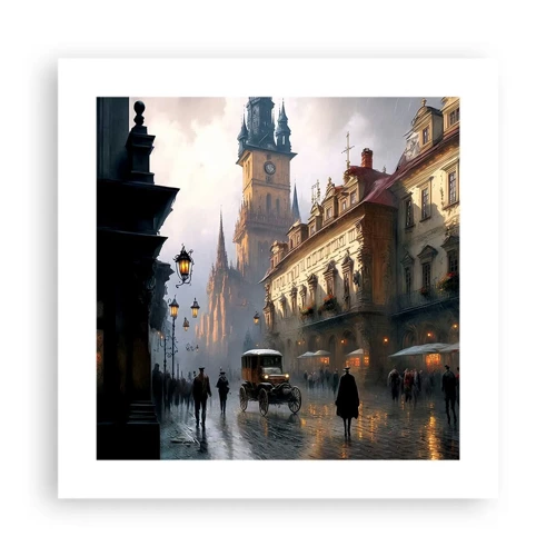 Plakat - Magien i en aften i Prag - 40x40 cm