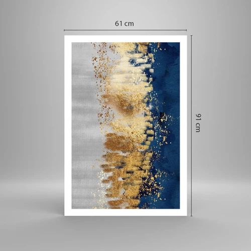 Plakat - Moderne komposition med gnist - 61x91 cm