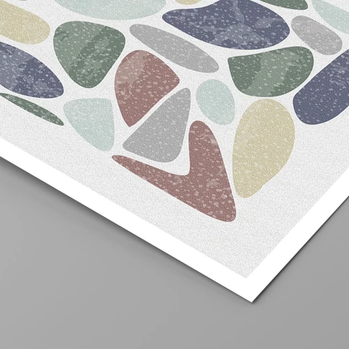Plakat - Mosaik af pulveriserede farver - 50x50 cm