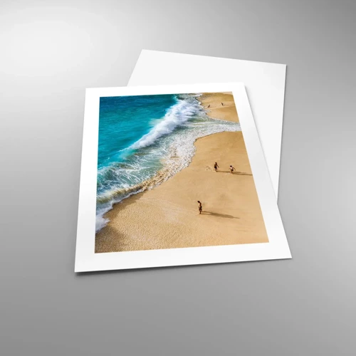 Plakat - Og så solen, stranden... - 40x50 cm