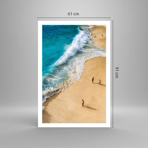 Plakat - Og så solen, stranden... - 61x91 cm