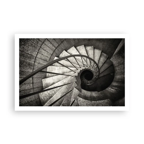 Plakat - Op ad trapperne, ned ad trapperne - 91x61 cm