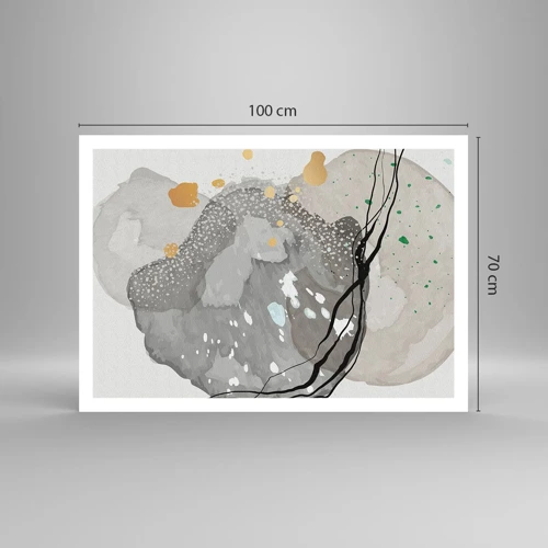 Plakat - Organisk komposition - 100x70 cm