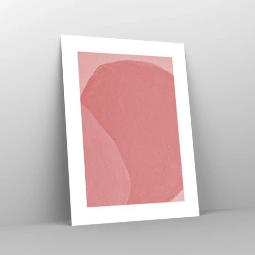 Plakat - Organisk komposition i pink - 30x40 cm