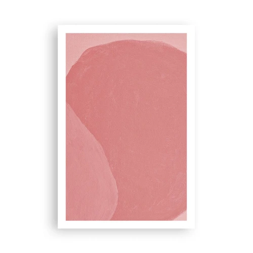 Plakat - Organisk komposition i pink - 61x91 cm