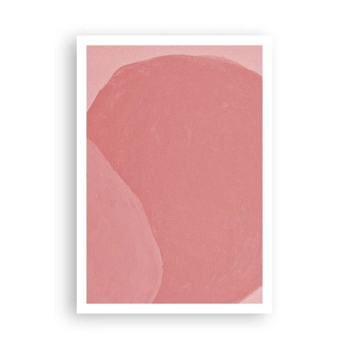 Plakat - Organisk komposition i pink - 70x100 cm