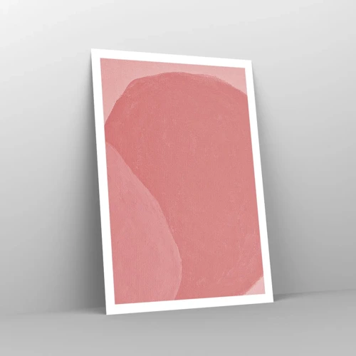 Plakat - Organisk komposition i pink - 70x100 cm