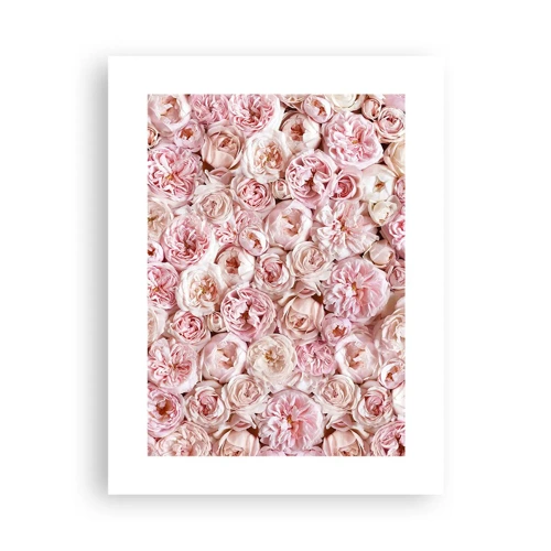 Plakat - Overstrøet med roser - 30x40 cm