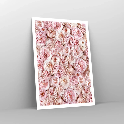Plakat - Overstrøet med roser - 70x100 cm