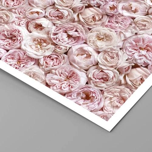 Plakat - Overstrøet med roser - 70x100 cm