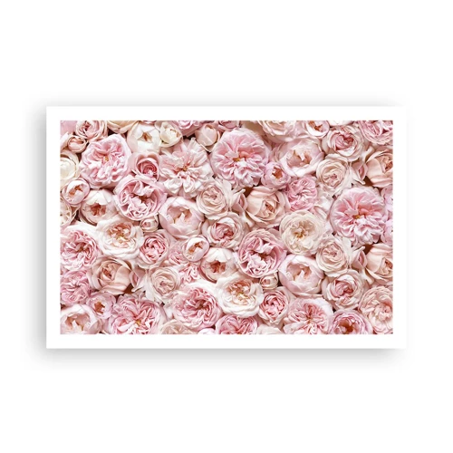 Plakat - Overstrøet med roser - 91x61 cm