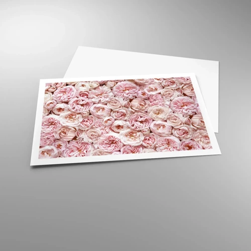 Plakat - Overstrøet med roser - 91x61 cm