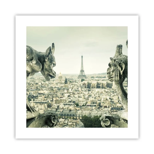 Plakat - Parisisk chat - 40x40 cm