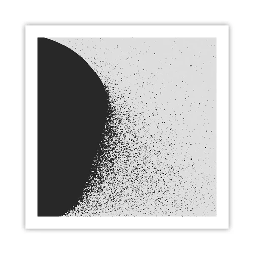 Plakat - Partikelbevægelse - 60x60 cm