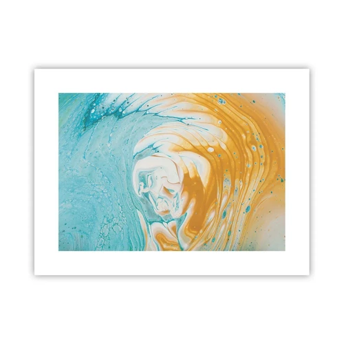 Plakat - Pastel hvirvel - 40x30 cm