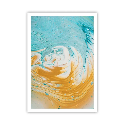 Plakat - Pastel hvirvel - 70x100 cm
