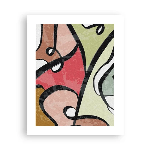 Plakat - Pirouetter blandt farver - 40x50 cm