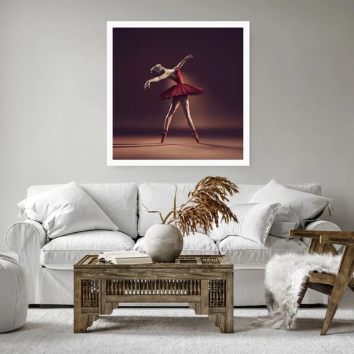 Plakat - Prima ballerina - 60x60 cm