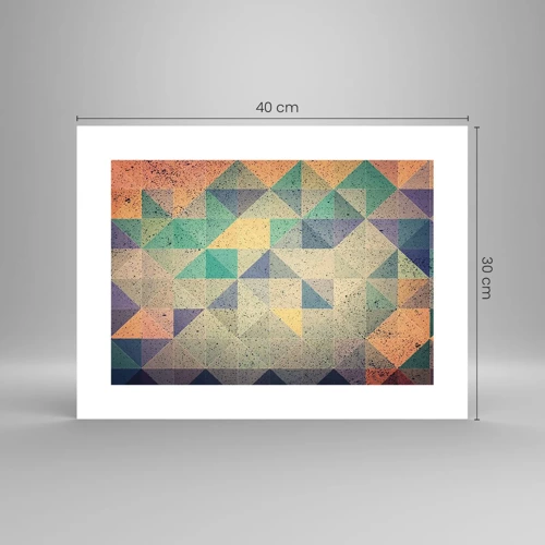 Plakat - Republikken trekanter - 40x30 cm