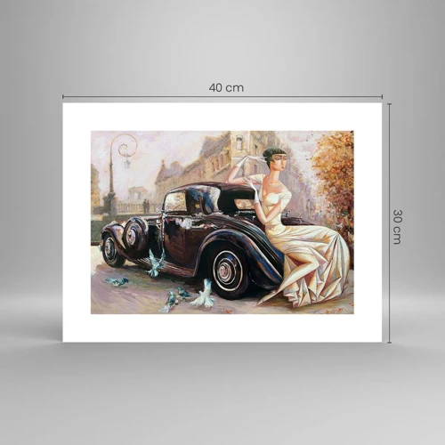 Plakat - Retro elegance - 40x30 cm