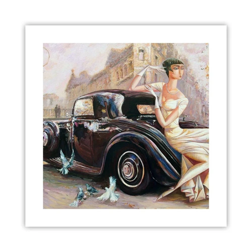 Plakat - Retro elegance - 40x40 cm