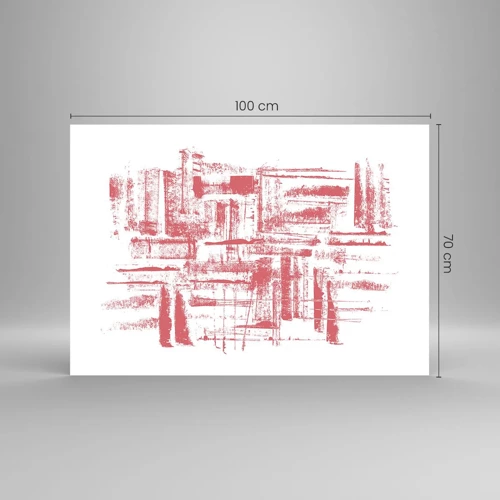 Plakat - Rød by - 100x70 cm