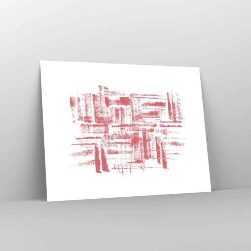Plakat - Rød by - 40x30 cm