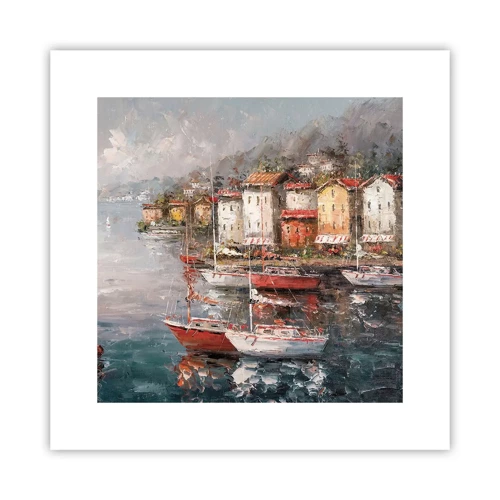 Plakat - Romantisk paradis - 30x30 cm