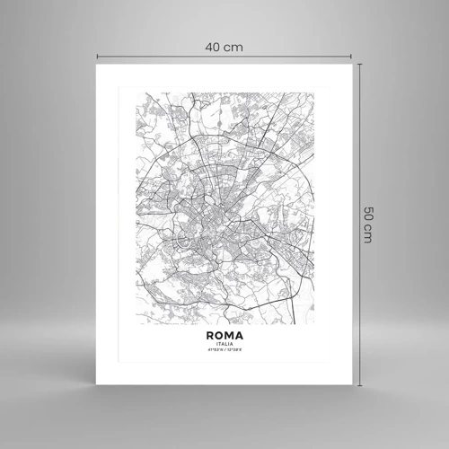 Plakat - Romersk cirkel - 40x50 cm