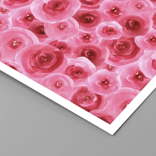 Plakat - Roser under og over - 30x30 cm