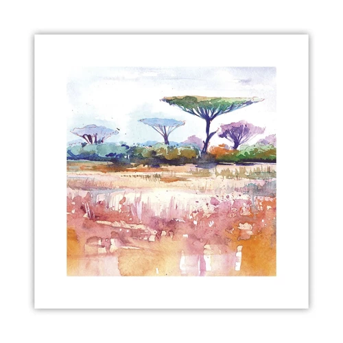 Plakat - Savannens farver - 30x30 cm